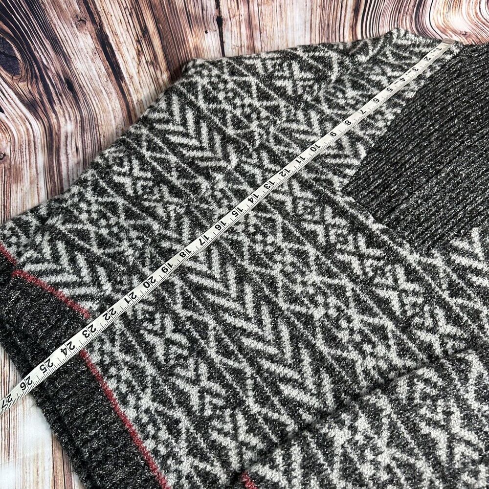 Christopher & Banks Womens Size X Large Black Gray Mock Neck Sweater 1/4 Zip Top - Picture 6 of 9